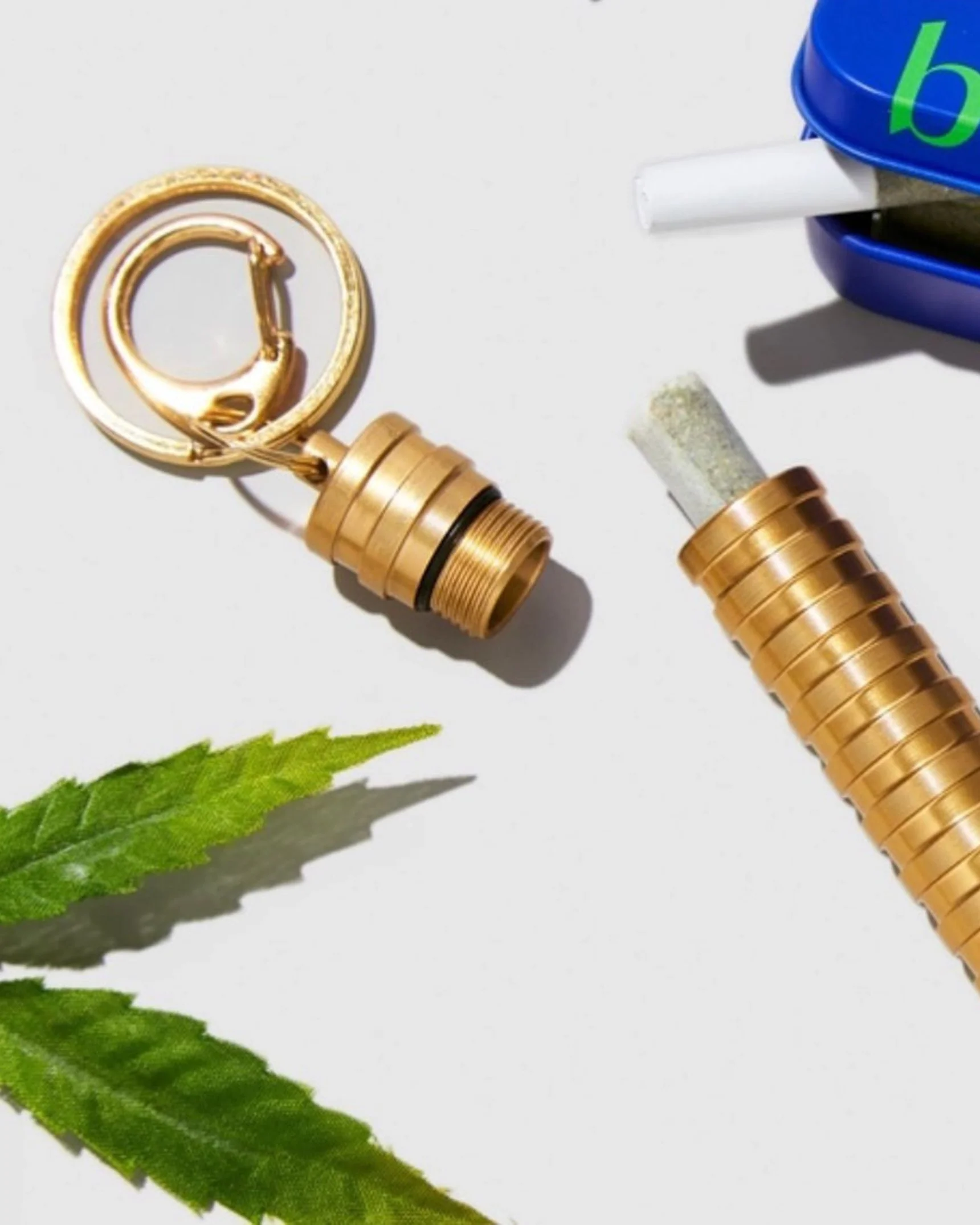 Mini Joint Keychain Carry Case | Gold